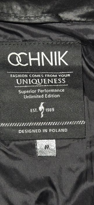 Ochnik płaszcz długa kurtka M czarny kolor