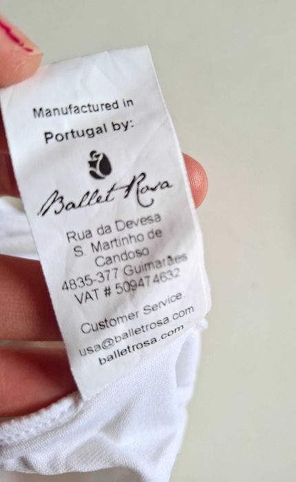 Fato de ballet branco do Centro de Dança do Porto 9-10 anos