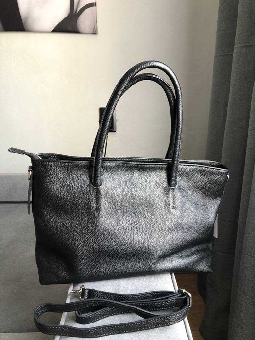 Класична шкіряна сумка Virginia Conti | Кожаная сумка Virginia Conti