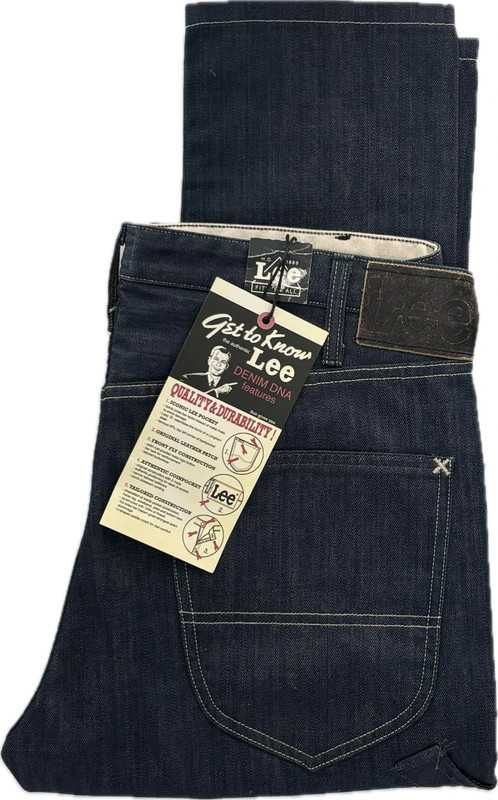 Lee Carpenter W30 L34 – męskie jeansy, ciemny denim, 100% bawełna