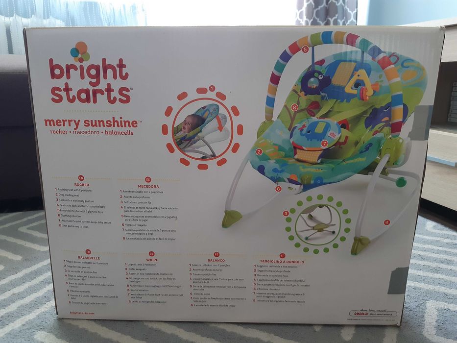 Bujaczek leżaczek BRIGHT STARTS