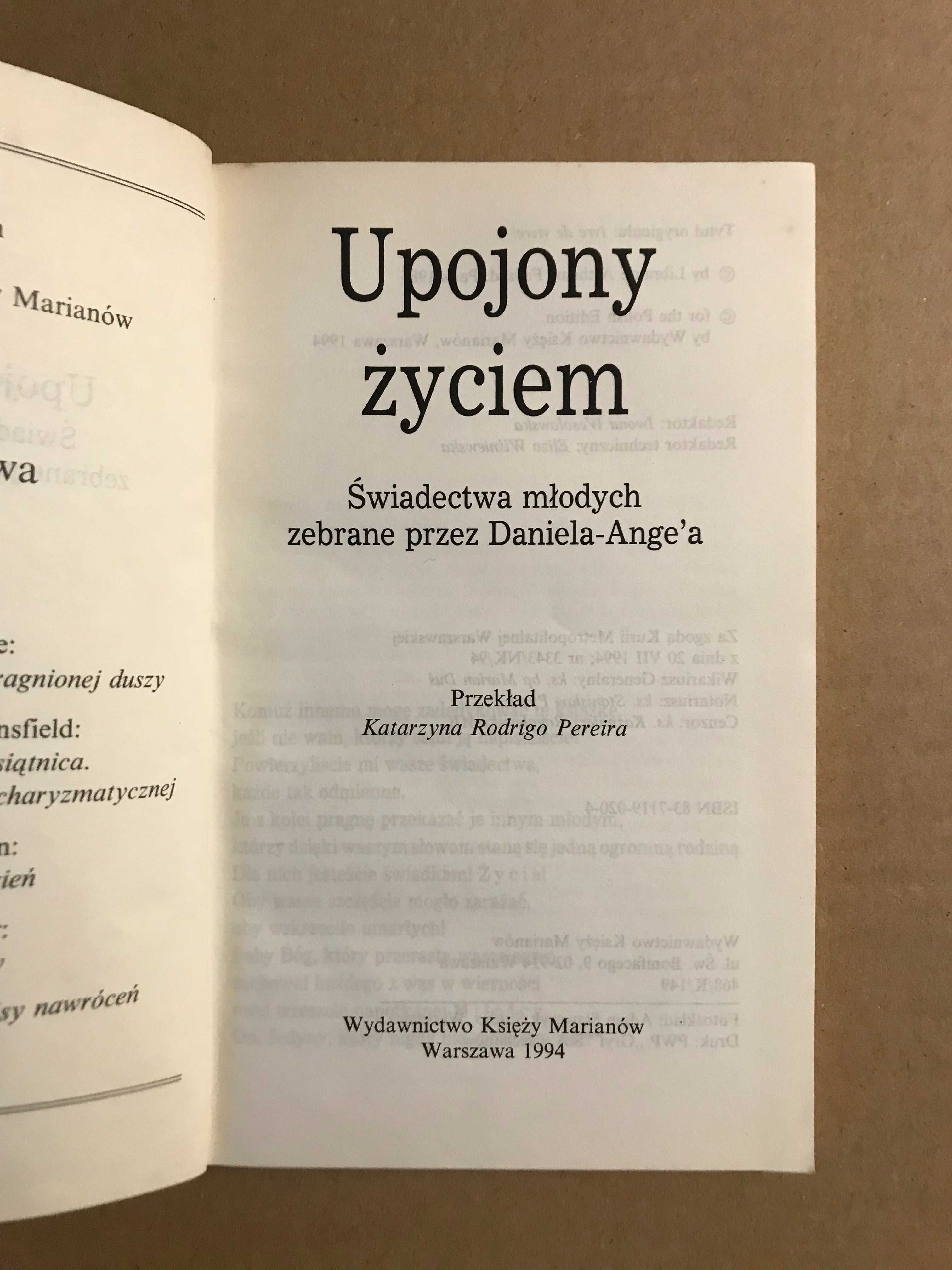 Upojony życiem Daniel Ange