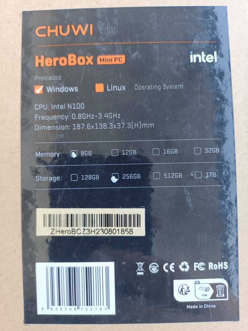 Minipc  marca "CHUWI"