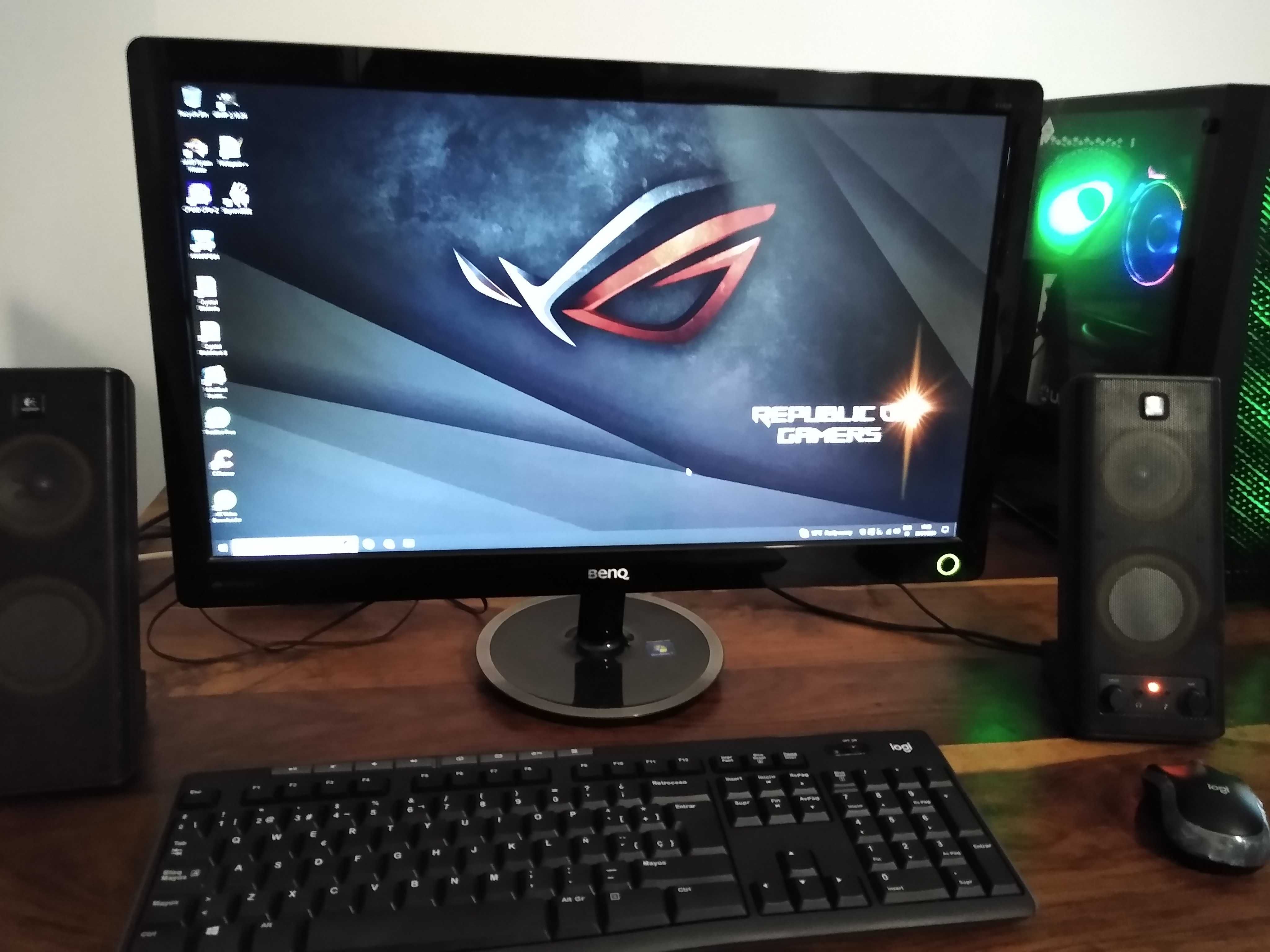 Gaming Computador PC completo AMD Ryzen 7 2700x - 22' FullHD 1920x1080