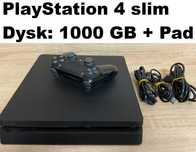 Playstation 4 Slim - 1000 GB + oryginaly Pad Sony - stan Bardzo Dobry!