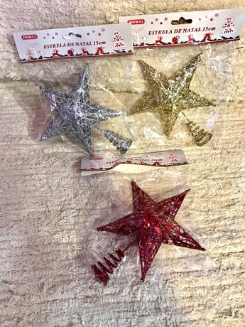 Estrelas de Natal 15 e 20 cm NOVAS