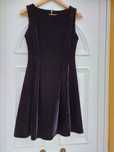 Vestido preto de veludo MANGO