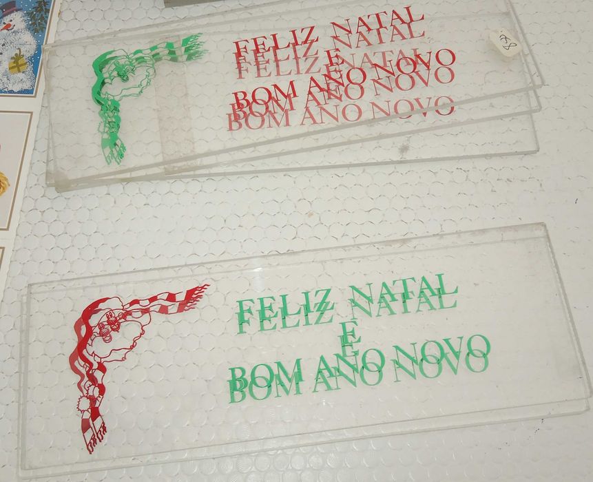 Postais e acrílicos de natal, lote por 5€