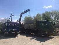 Послуги перевезення з краном-маніпулятором