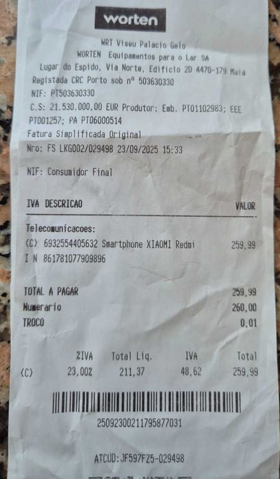 Telemóvel Redmi Note 14 5 G