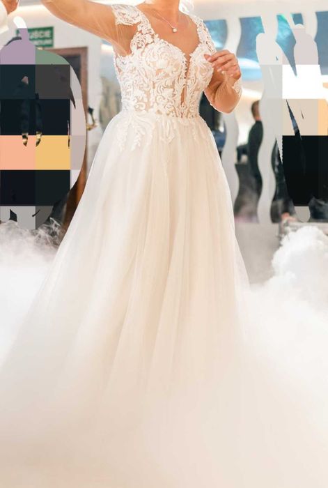 Suknia ślubna z długim rękawem