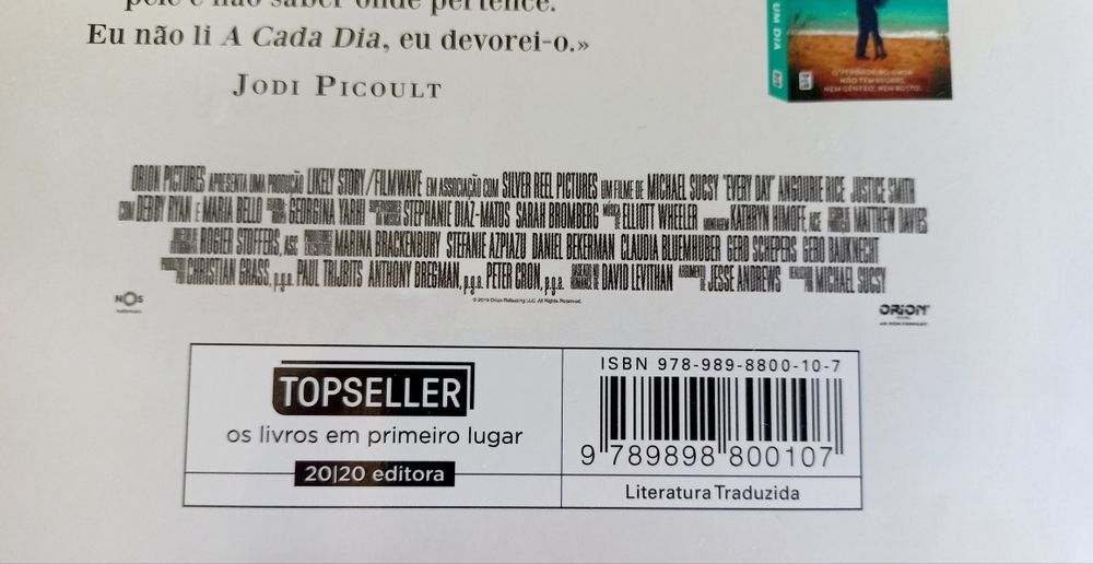 Livro Cada Dia, de David Levithan