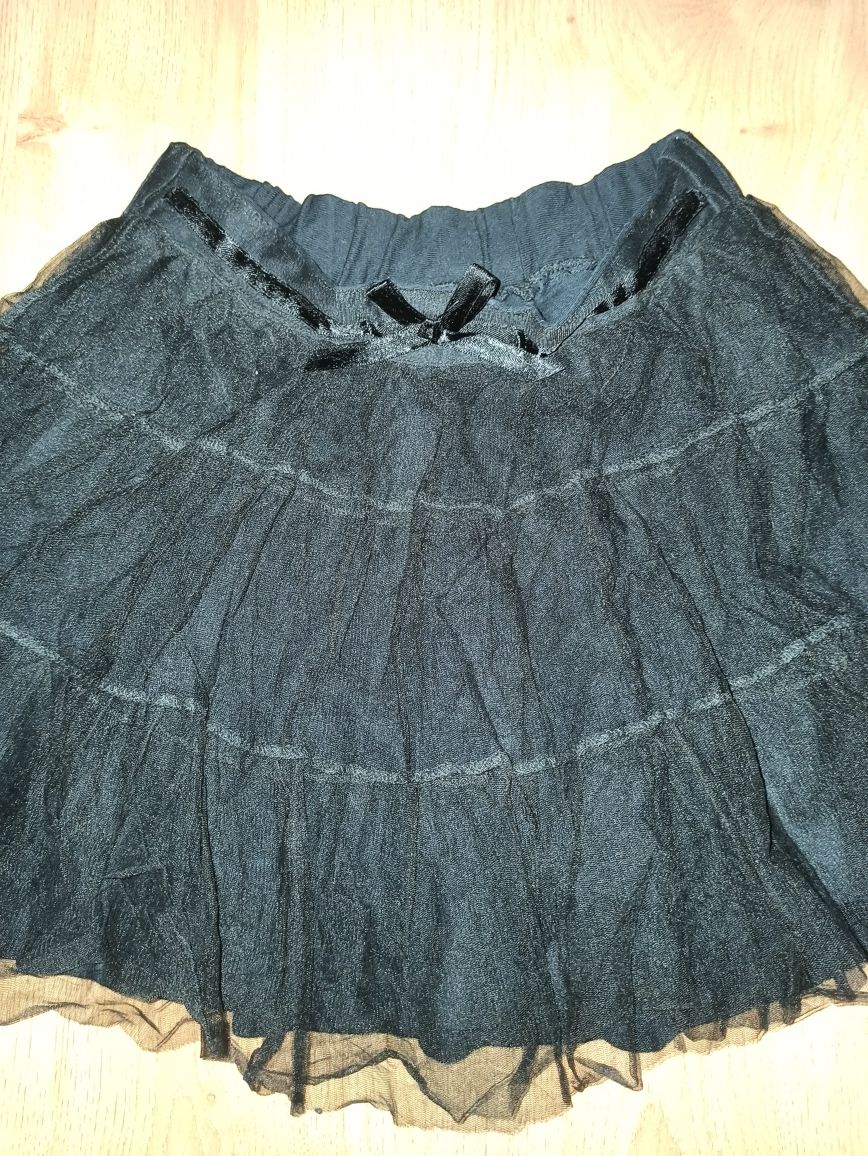 Czarna tiulowa spódniczka Zara 140cm