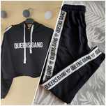 Zestaw komplet dresowy Queens Gang guilty black S