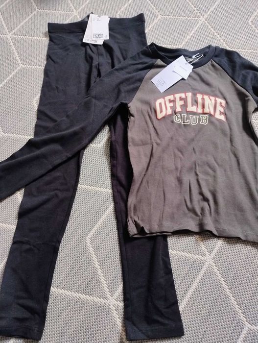 Oddam zestaw ubrań dla dziewczynki 134/140 używane/nowe