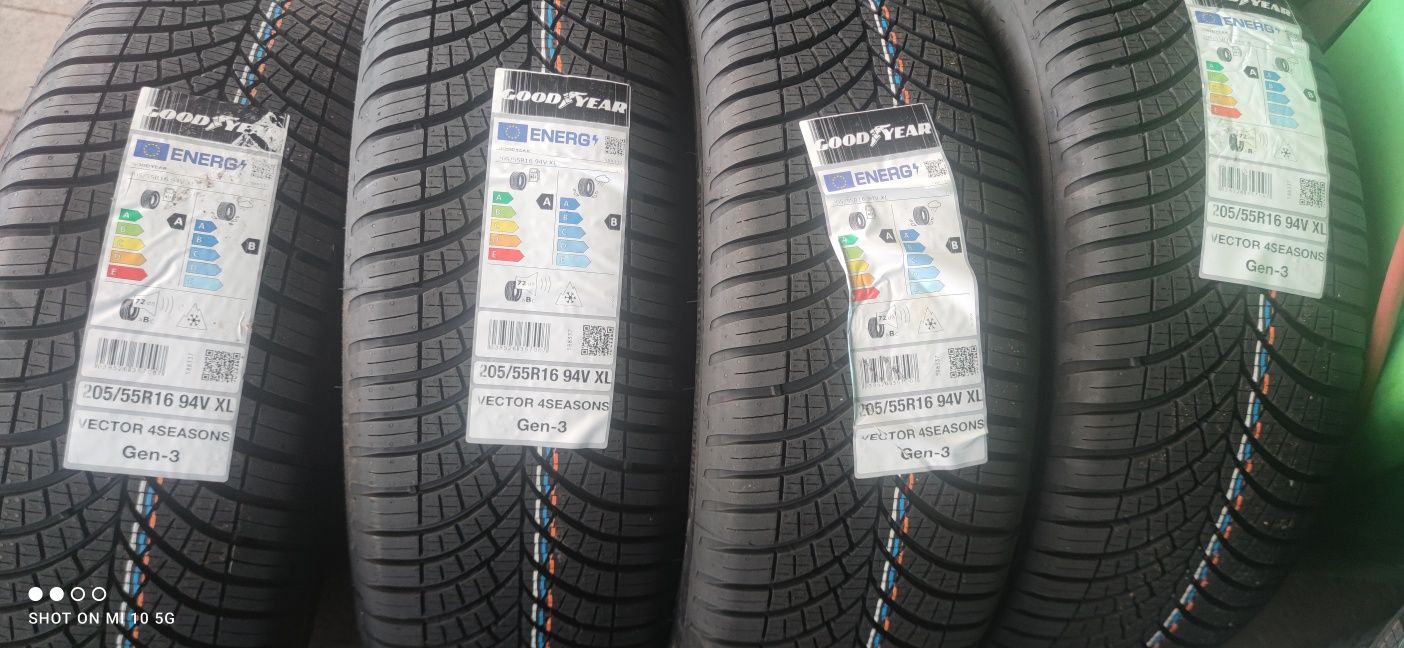 Nowe Goodyear Vector gen 3 205/55r16 dot 2025 montaż gratis