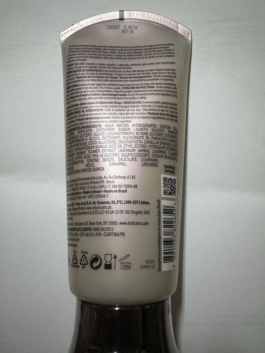 Sabonete esfoliante liquido