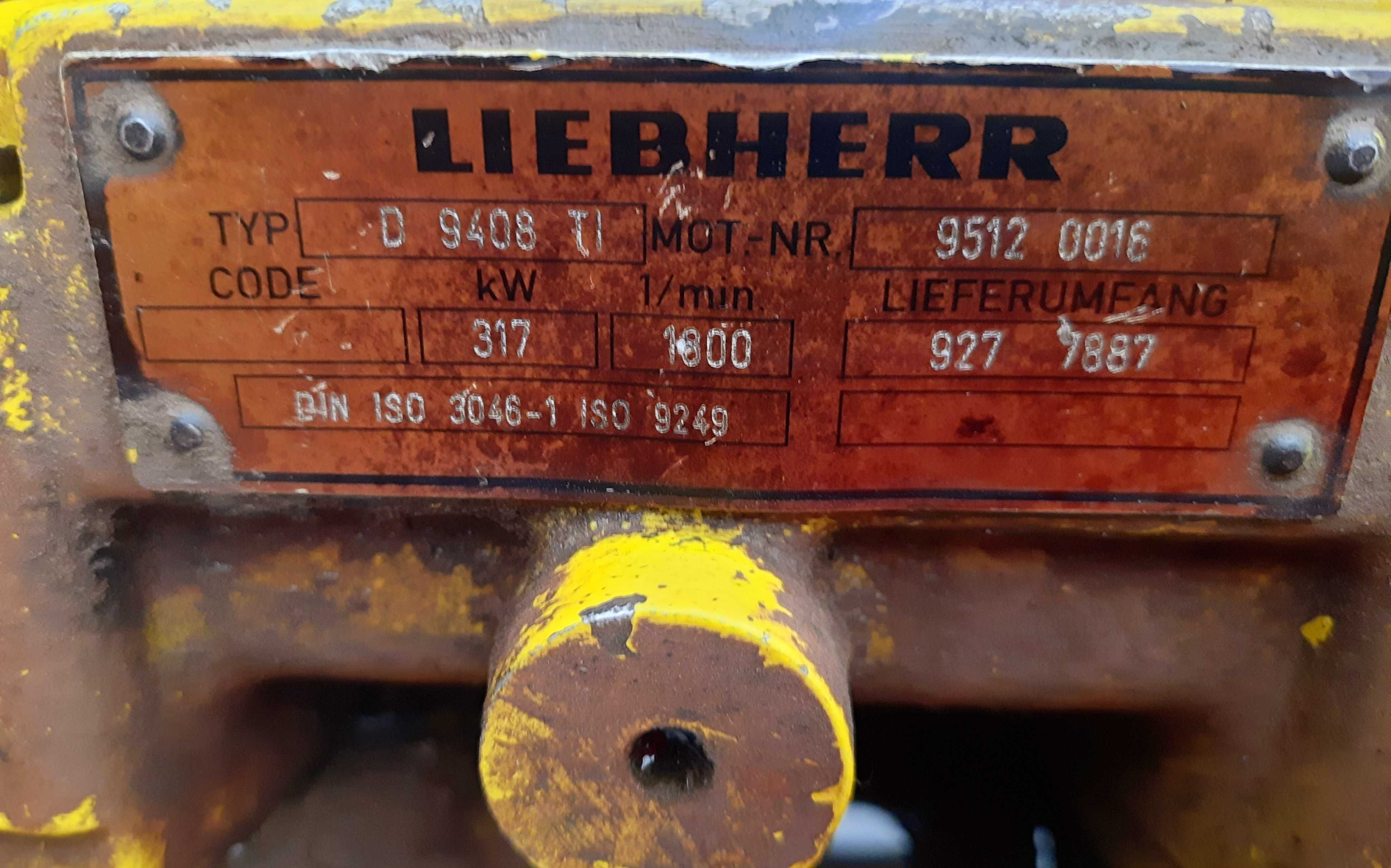 silnik Liebherr D 9408 TI czły na części blok pompa koło zamachowe