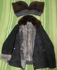 Лётная куртка (оригинал) замшевая нагольная зимняя меховая