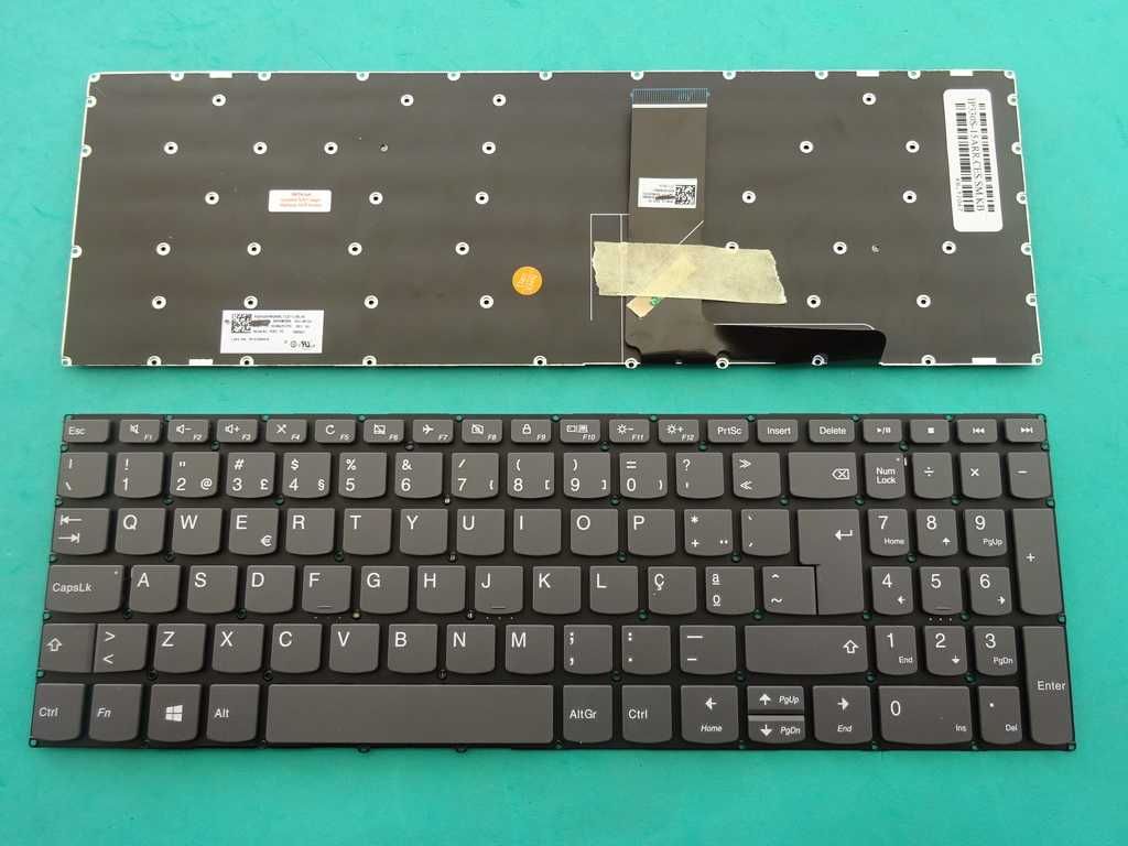 Teclado Lenovo IdeaPad 330S-15ARR Cinza s/Moldura PT