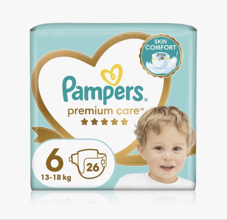 Підгузки та трусики Pampers premium carе 6/5