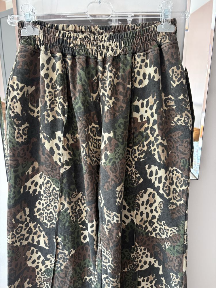 Lumina spodnie dresowe wysoki stan dzwony wide leg M/L 38/40  new