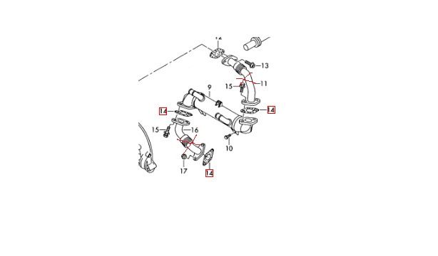 Заглушка клапана ЕГР EGR VW-Audi-Skoda-Seat (038131925A )