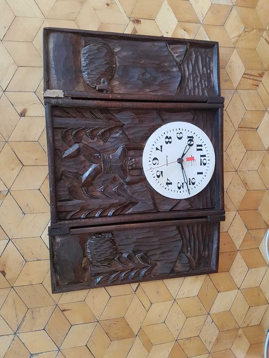 Zegar drewniany Mera Poltik PRL