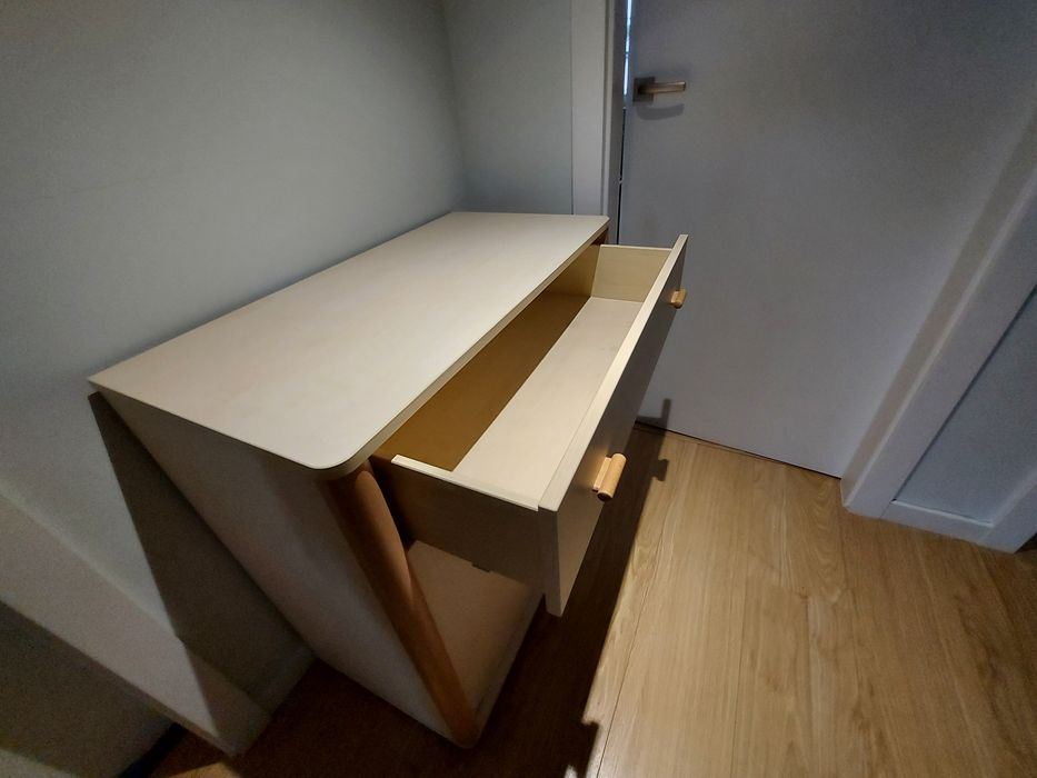 Komoda drewniana z szufladą i półką PAIDI