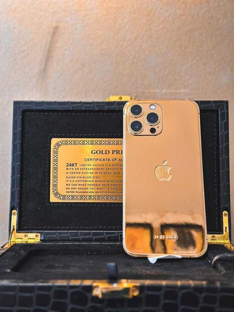 iPhone 13 Pro Max 512 GB Banhado a Ouro - Edição Exclusiva Dubai