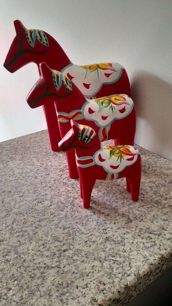 Conjunto de 3 cavalos Dala.