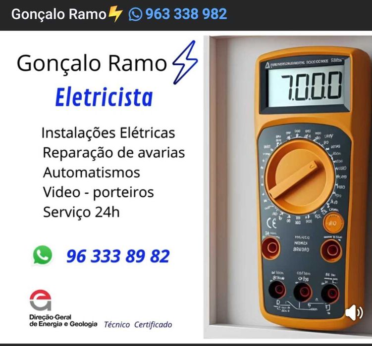 Eletricista - Manutenções e Prestação de Serviços.