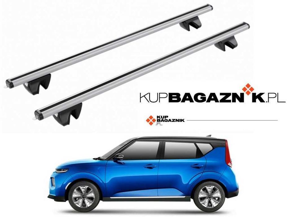 Bagażnik dachowy Kia SOUL 2 Hatchbak 2013 do 2018 bazowy relingi belki