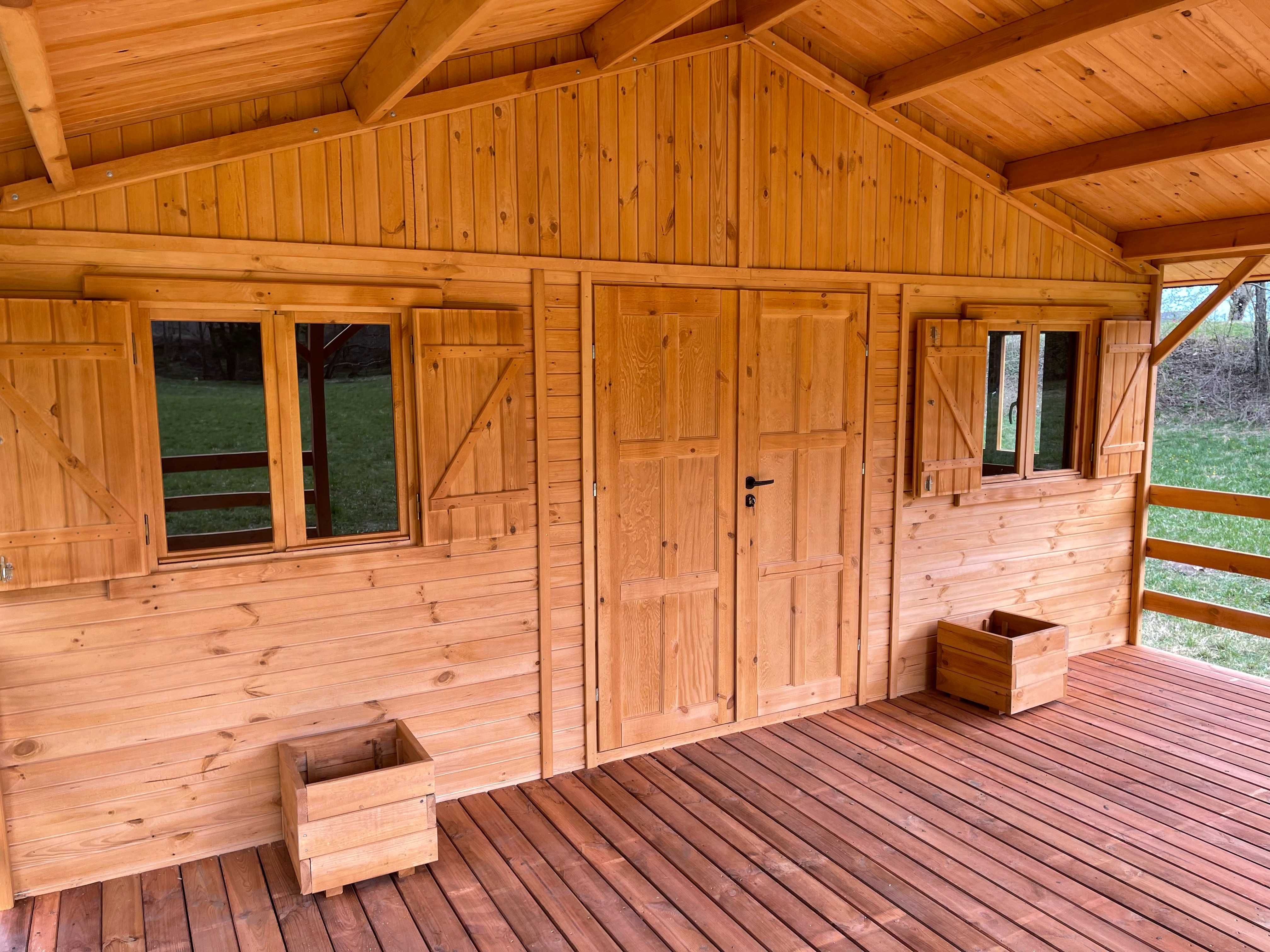 domek drewniany domki drewniane domy z drewna letniskowe WARBIT