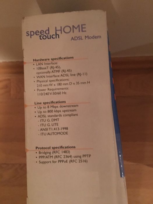 Alcatel-Lucent modem ADSL home speedtouch