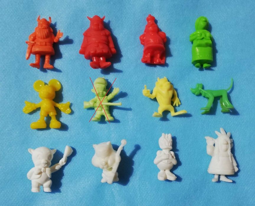 Bonecos dos gelados OLA e Rajá