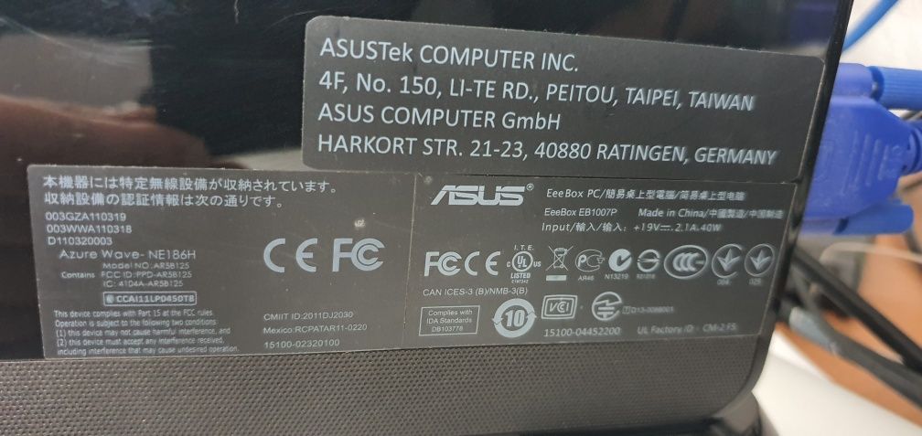 Computador Asus Eee Box
