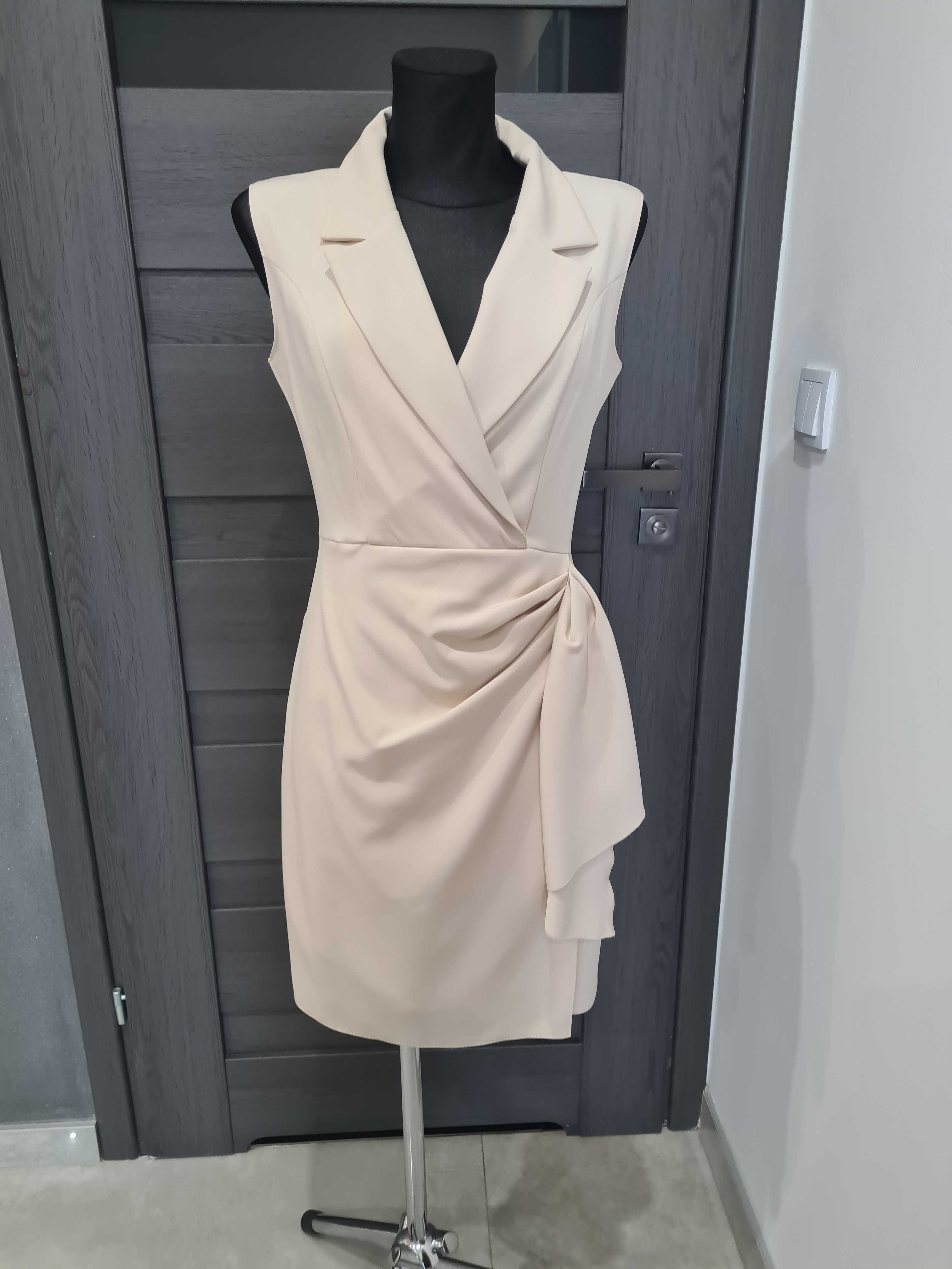 Przepiękna Elegancka sukienka wizytowa, wesele, wyjscie M / L