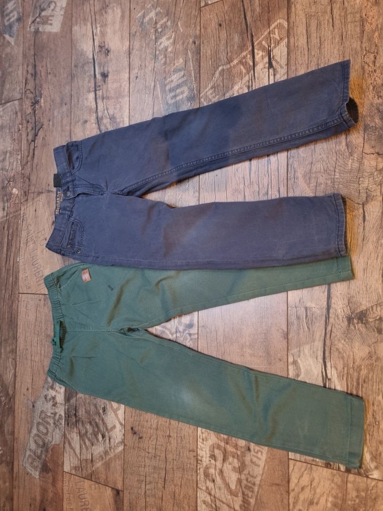 7 par spodni jeans materiałowe 122 cm