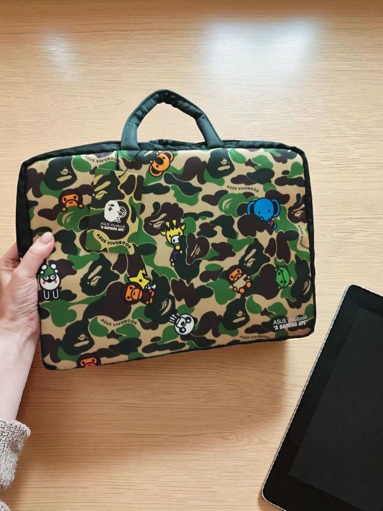 Asus коллаборация с A BATHING APE, мышь и сумка