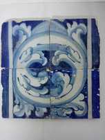 Painel de 4 azulejos do Século XVII-XVIII
