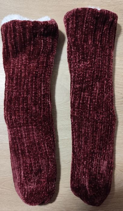 Skarpety kapcie 41 antypoślizgowe grube polar ciepłe