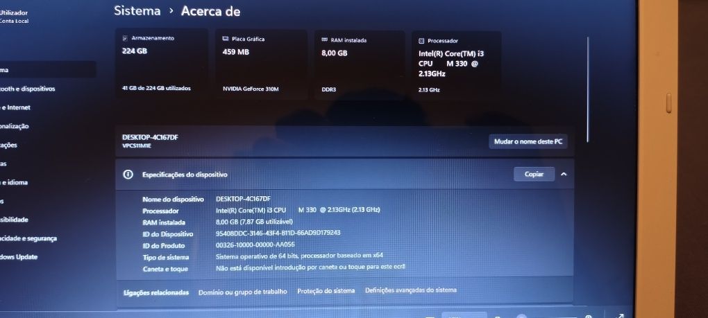 Sony Vaio VPCS11M1E-W Recondicionado