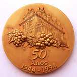 Medalha de Bronze 50 Anos das Caves do Casalinho Vizela Vinho Verde 94