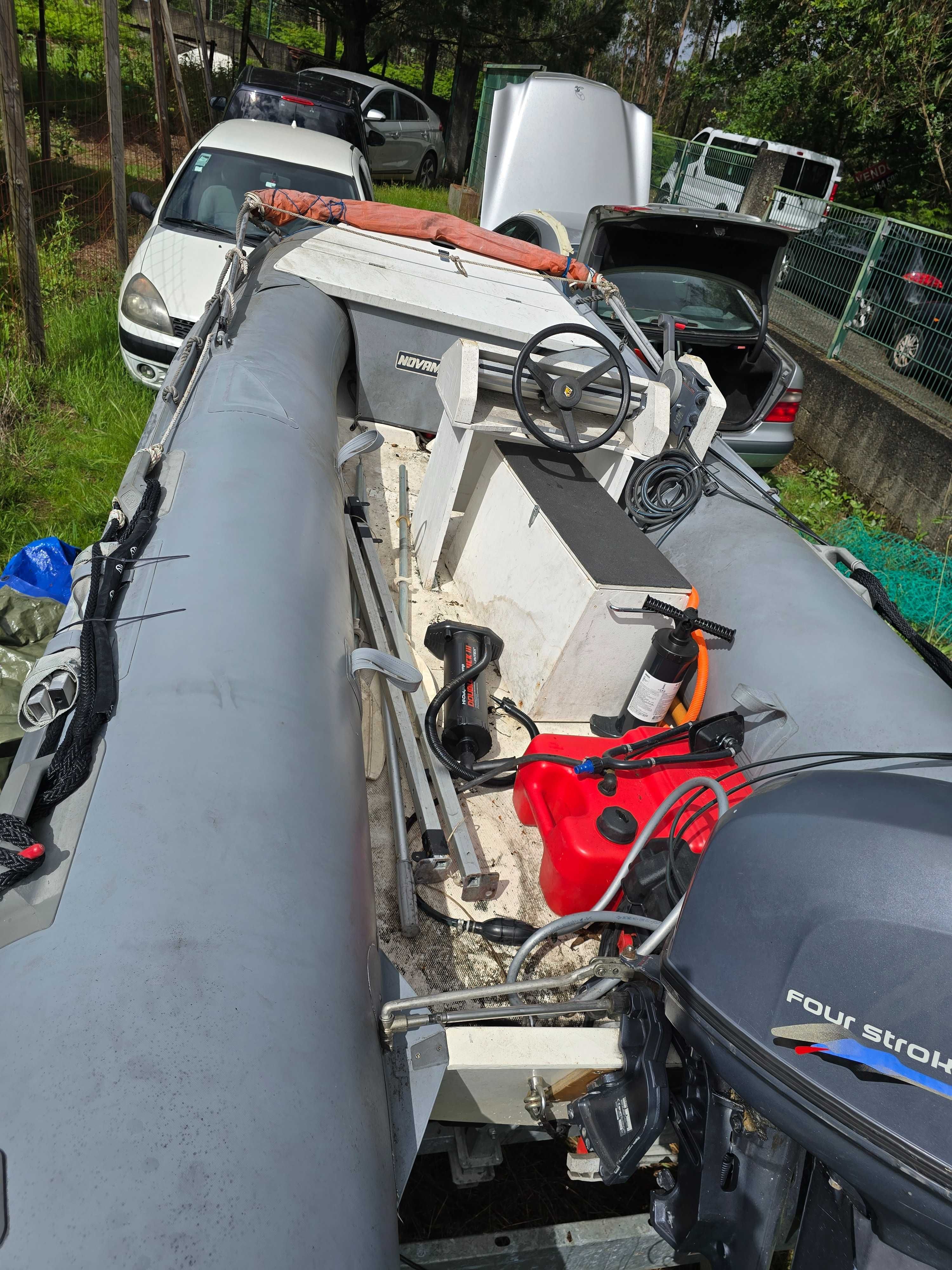 Vendo semi rigido Novamarine Rh430 / Yamaha c/ atrelado
