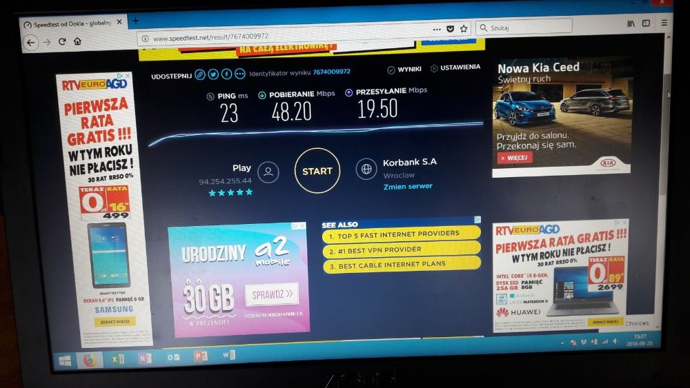 Montaż anten do Internetu LTE-4G, Plus,Play,T-mobile ,Orange Wrocław