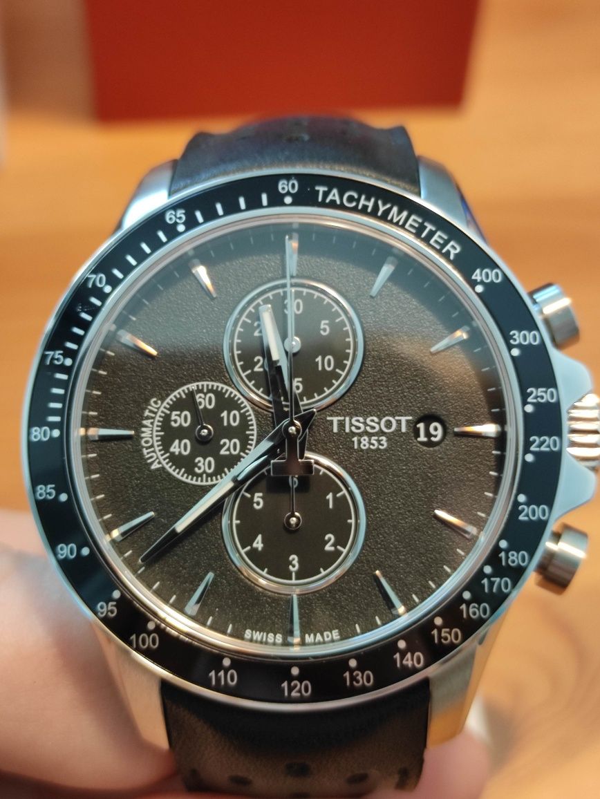 Piękny Tissot V8. Szwajcarski chronograf mechaniczny jak nowy!