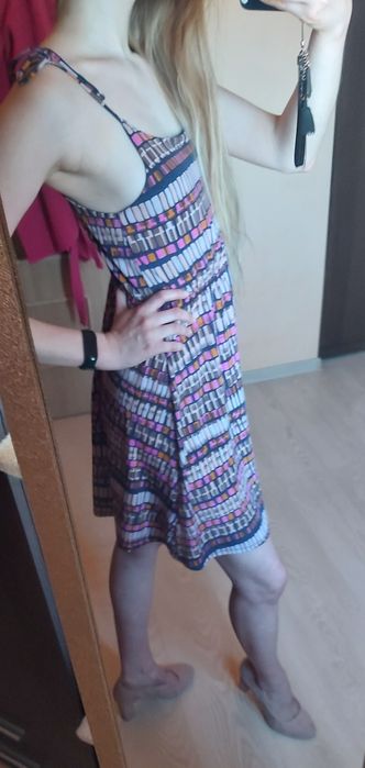 Sukienka wiosna lato impreza wesele codzienna ramiączka wiązana plecy