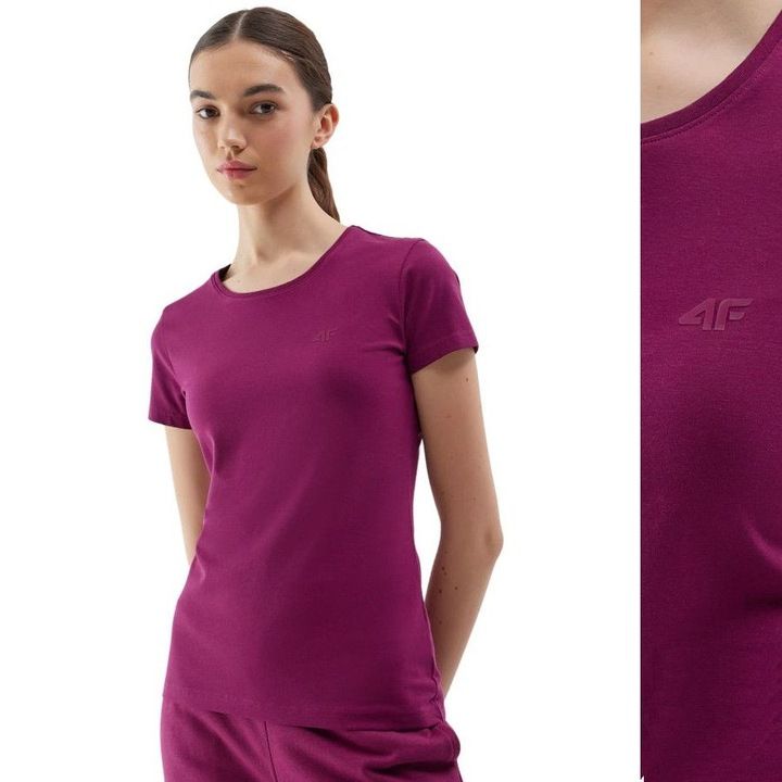 Koszulka Damska 4f T-shirt Podkoszulek Sportowa Na Co Dzień