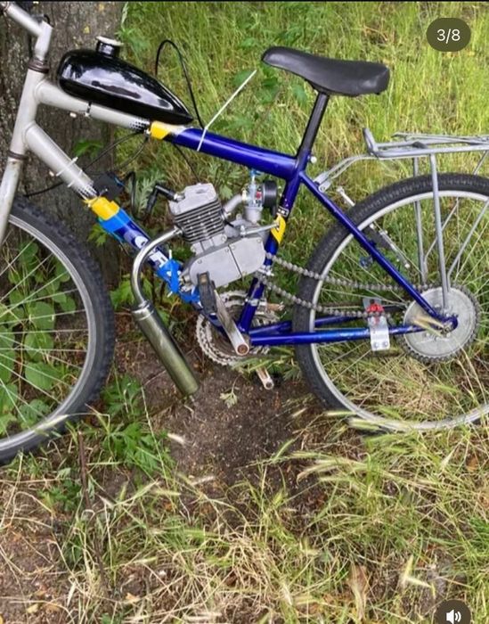 Rower z silnikiem spalinowym 80cc